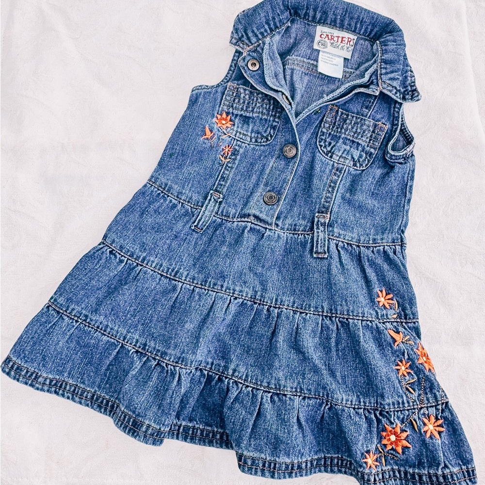 VINTAGE Carters Jean Infant Dress